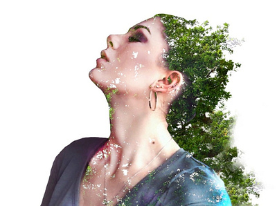 Inhala Exhala art doubleexposure photography photoshop portrait