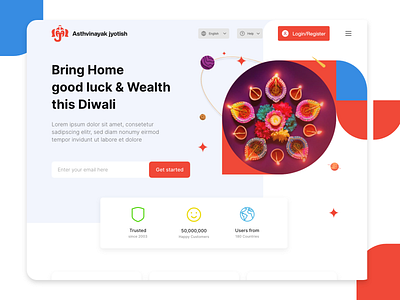 Dribbble Asthvinayak astrology branding cool design diwali e commerce flatdesign interface planet product page star ui