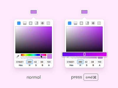 Enhanced Hue Slider For Sketch color picker control hue mac popover popup sketch slider ui