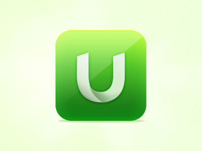 iOS App Icon clean dine project grass green icon ios logo simple vi