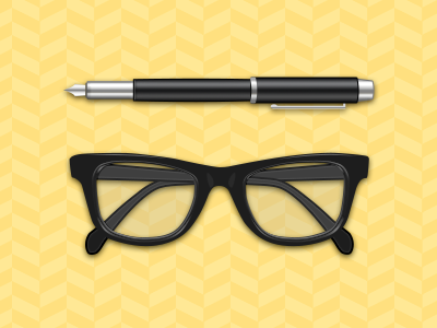 Pen And Glasses glasses icon pen tangcha project