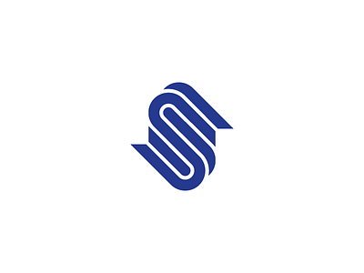 S monogram design graphic lettering logo monogram
