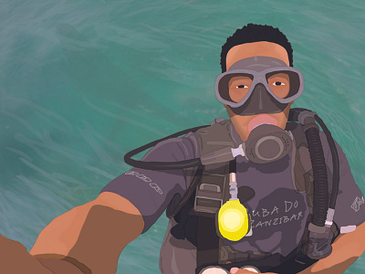 Scuba Do: Zanzibar ai cartoon diving illustration scuba water
