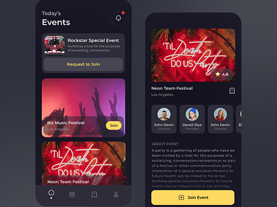 Festival App Design app design event app inspiration mobile app design ui ui design uiux user experience user interface ux ux design