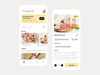 Food Near Me App Design app delivery design doordash app food near me app grubhub app mobile app design postmates app restaurants uber eats ui ui design ux yelp app