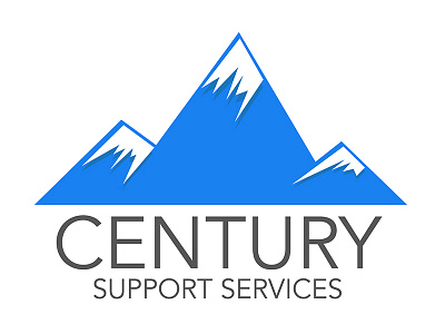 Mountain Caps Branding blue financial logo mountains