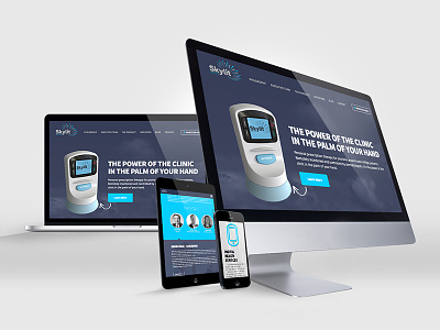 Medical Device Responsive Site Mock medical mock responsive site design