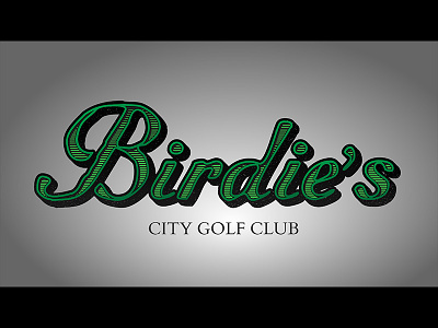 Golf Club Logo golf logo typography