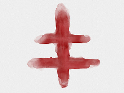 Red European Cross beer cross red watercolor