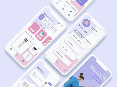 skinX app design illustration ux