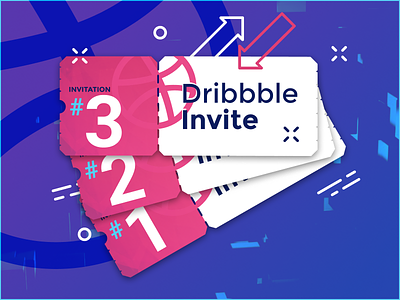Dribbble Invite component design designers dribbble figma invitation invite ticket welcome
