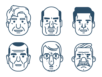 Even More Characters characters guy illustration illustrator outline stroke vector