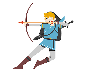 Breath of The Wild art design graphic illustration illustrator link vector zelda