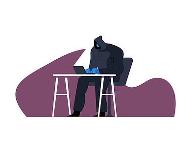 Dark Web character dark web design hacker illustration illustrator vector web