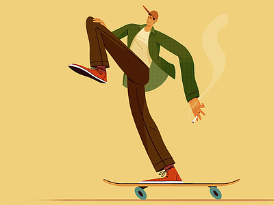 Procreate Illustration art design illustration illustrator procreate skate or die skateboarding skater