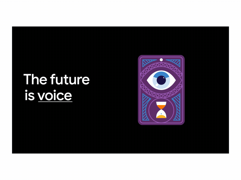The Future is Voice animation art design future gif illustration illustrator predictions tarot tarot card