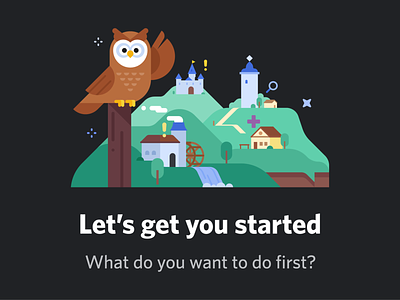 New User Journey art character design discord illustration illustrator owl vector