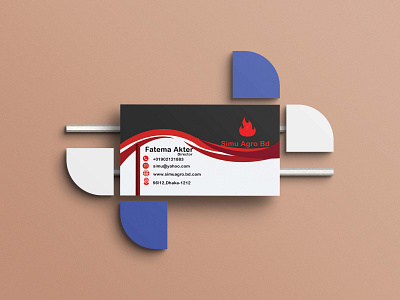 Business card part-1 design graphic design graphics barnding single part business card vector