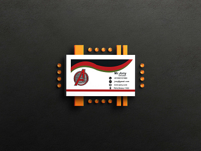 Business card part-1 design graphic design graphics barnding single part business card vector