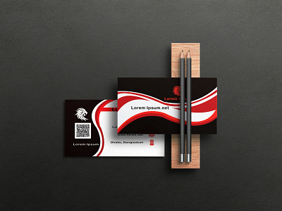 Double part business card design double part business card graphic design graphics barnding vector