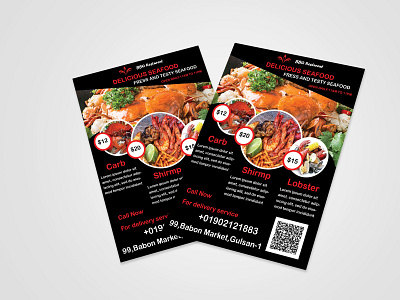 Restaurant menu card design graphic design graphics barnding restaurant menu card vector