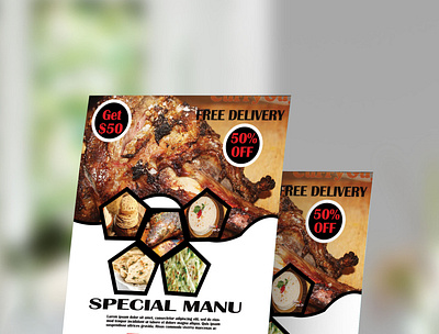 Restaurant flyer design by designer- jahir design graphic design graphics barnding illustration restaurant flyer design vector