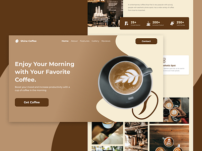 Coffee Shop Landing Page coffee dailyui design landing page ui website