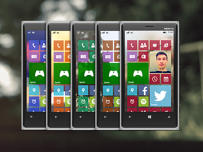 Windows Phone 8 Startscreen Redesign metro mobile modern ui phone window windows phone 8 wp8