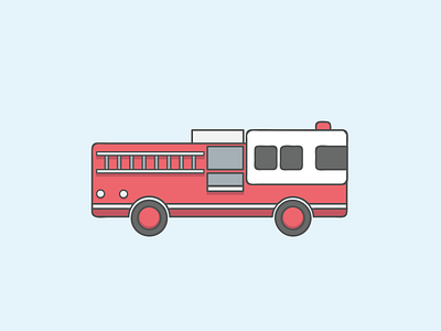 Fire Truck Vector design fire truck firetruck flat icon icon set icons illustration logo logos minimalist vancouver