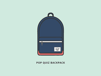 Herschel Pop Quiz Backpack backpack city design designer herschel icon illustration logo logos print vancouver vector