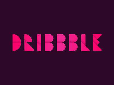 Hi! abstract design dribbble geometric lettering logo logotype pink type typography