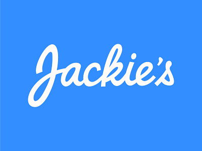 Jackie's WIP branding custom lettering hand lettering jackies lettering logo logotype script wordmark