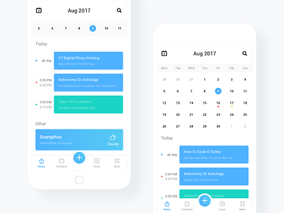 Calender by viggoz on Dribbble