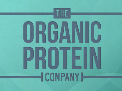 Organicproteinco branding logo