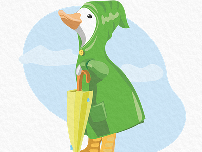 charming duckling adobeillustrator animal design illustration vector