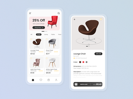 Furniture Selling App Design by Ashiqur Rahman on Dribbble