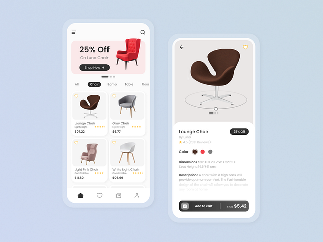 Furniture Selling App Design By Ashiqur Rahman On Dribbble