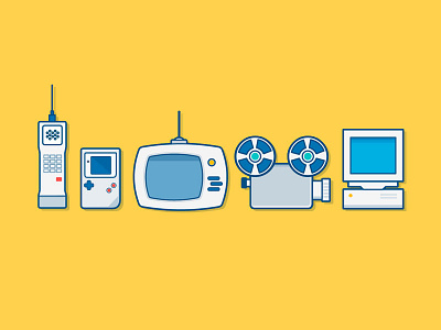 Atlassian Icons Part 2 game boy icons illustration illustrator old school