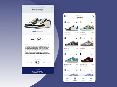SneakerHub for Sneaker Marketplace design flutter mobile sneaker ui ux
