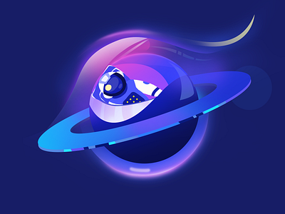 Cosmic planet animation