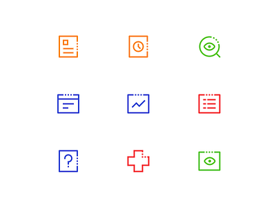 Icon about physician's order sheet and so on doctor icon patient treat