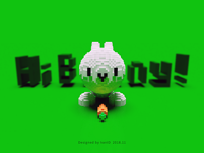 Bunny3d 3d bunny magicvoxel voxel