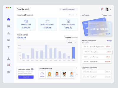 Finance dashboard exploration - web app