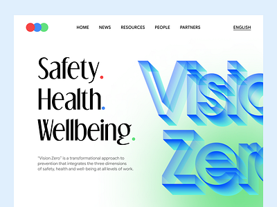 VISION ZERO REDESIGN CONCEPT concept design graphic design landing logo page redesign ui ux vision zero webpage website white