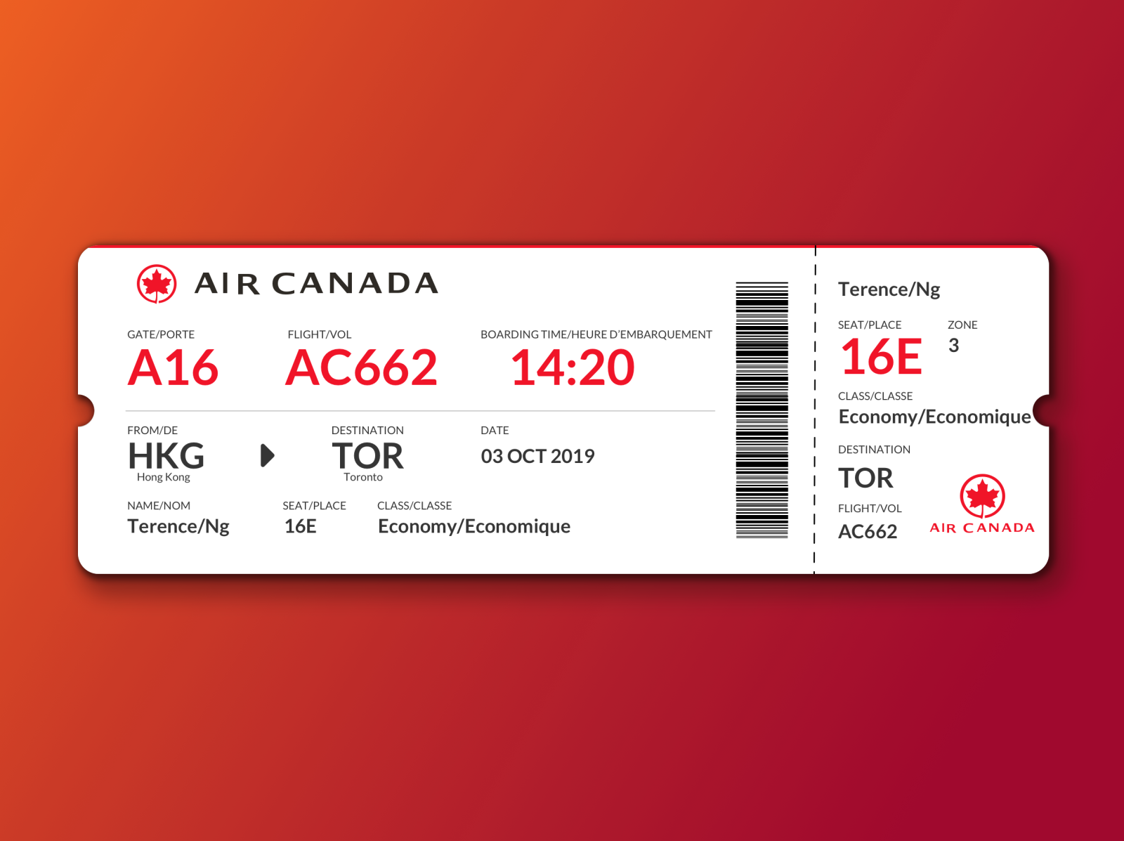 Add Air Canada Boarding Pass To Wallet From Email