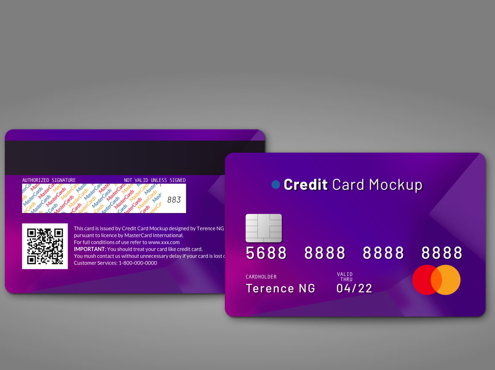 Credit Card Design Template Online