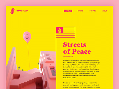 ✌️✌️✌️✌️ article blog dailyui design layout pink sketch typography ui yellow