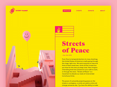 ✌️✌️✌️✌️ article blog dailyui design layout pink sketch typography ui yellow