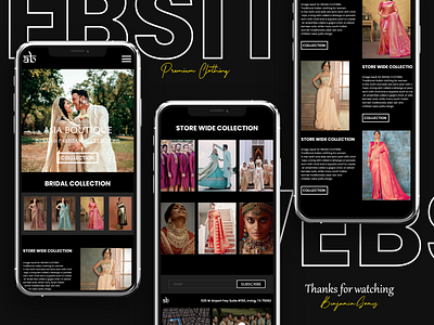 Clothig Store - Asia Boutique mobile app design product design ui ux web design