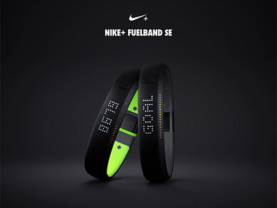 Nike+ Fuelband SE 3D render